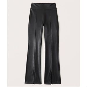 Abercrombie & Fitch Leather Split Flare Legging
